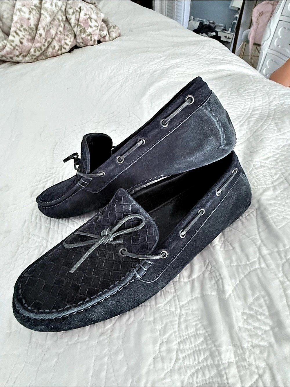 Bottega Veneta Genuine Suede Moccasins - Picture 2 of 5
